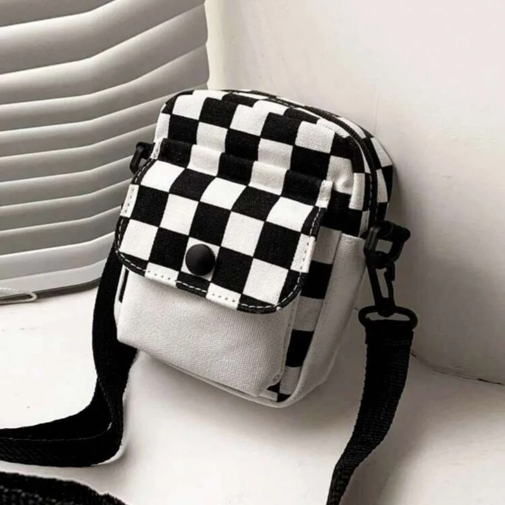 Mini Checkered Pattern Bag - Picture 1 of 4